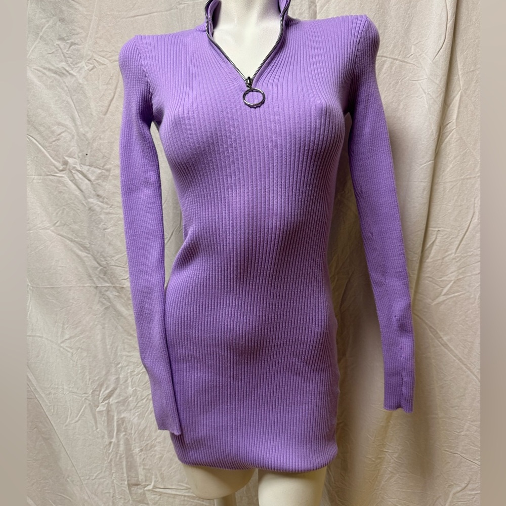 Forever 21 Ribbed purple sweater dress. Size s